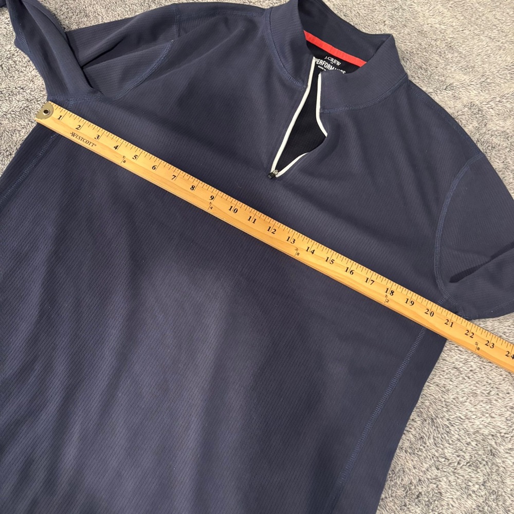 J Crew Mens Quarter Zip Pullover Large Performance Athleisure Gorpcore 21327 - Picture 8 of 9